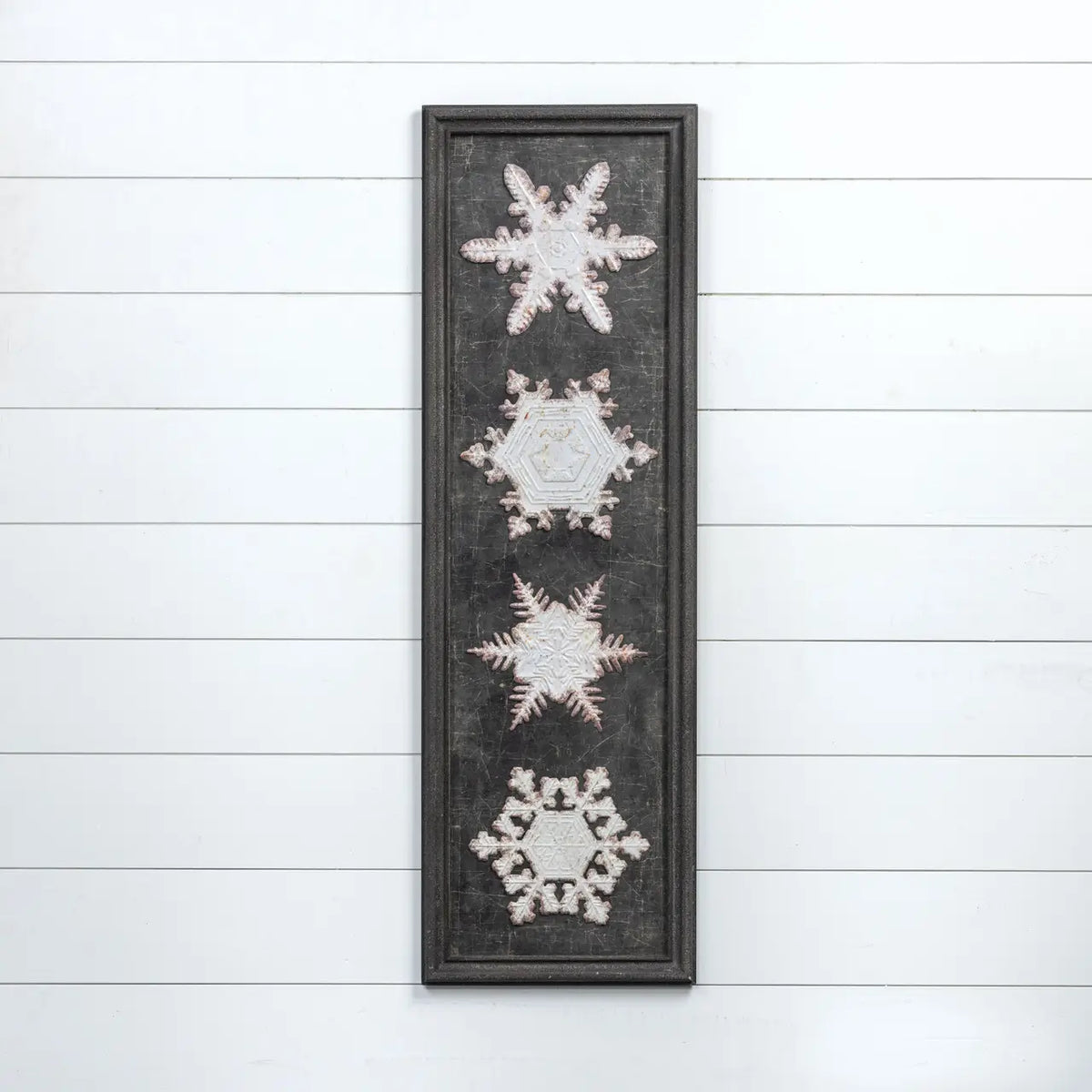 Framed Metal Snowflakes