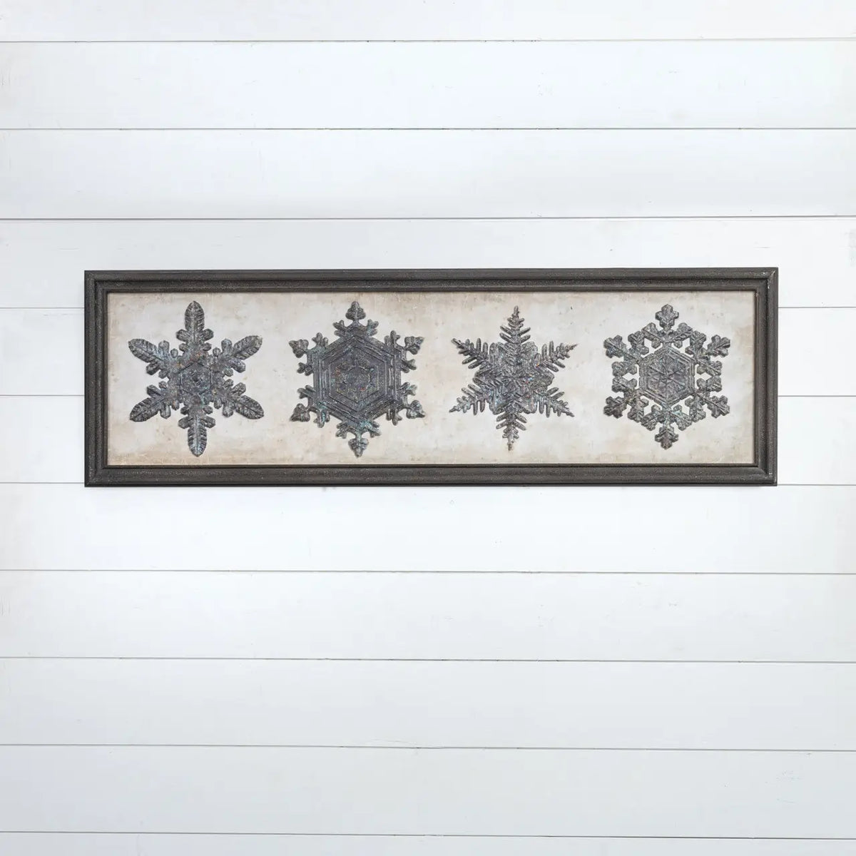 Framed Metal Snowflakes