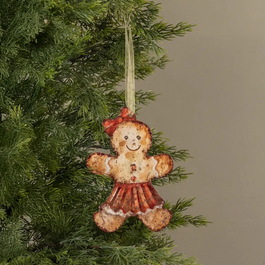 Gingerbread Metal Ornament