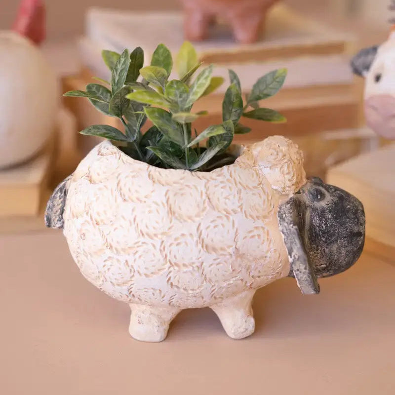 Farm Animal Planter Set