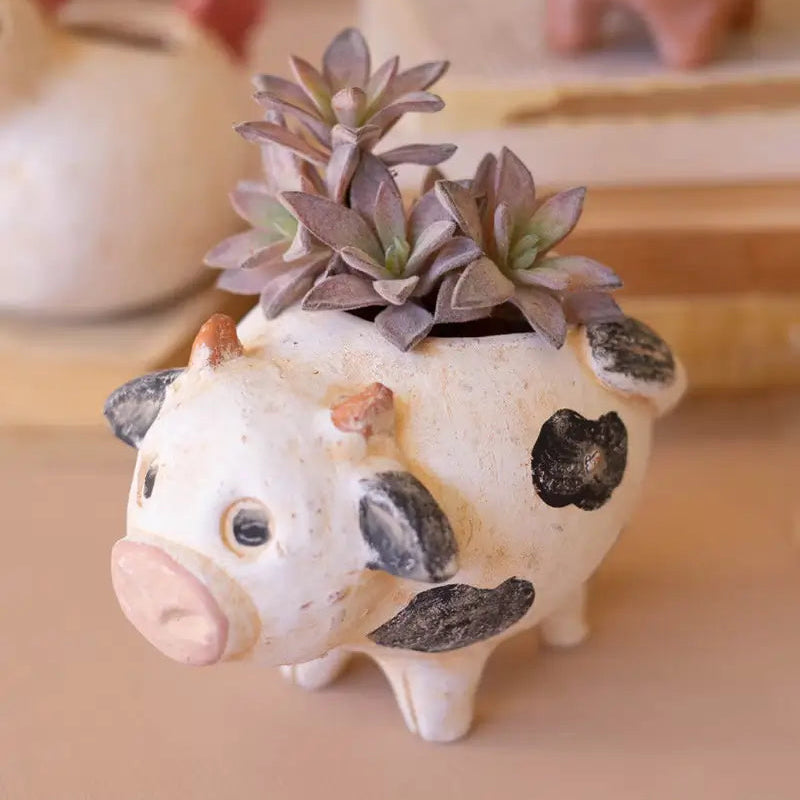 Farm Animal Planter Set