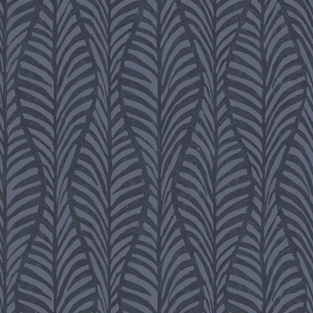 Block Print Leaves Peel & Stick Wallpaper