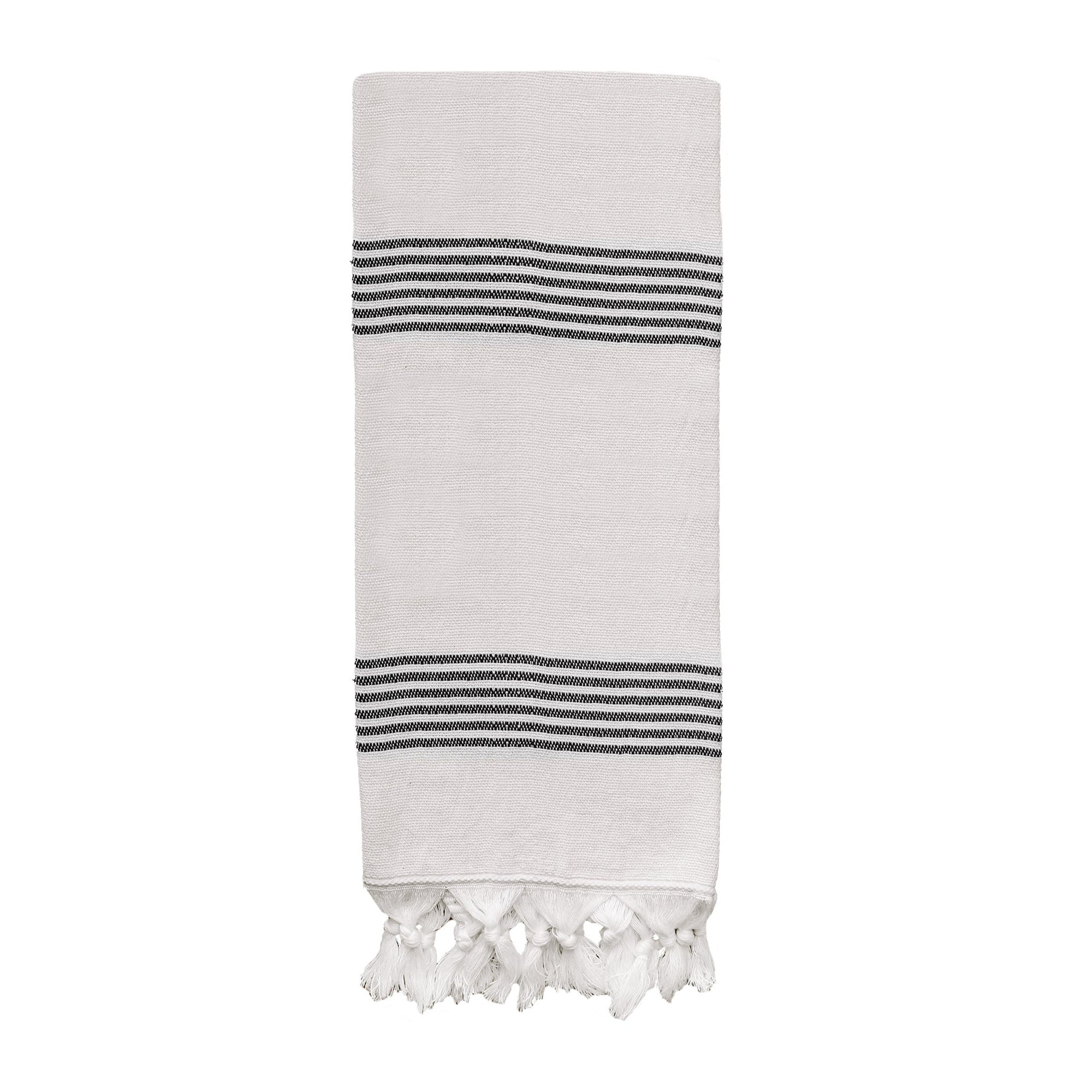 Multi Stripes Turkish Cotton & Bamboo Hand Towel