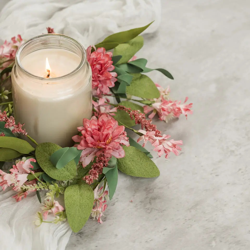 Pink Mixed Spring Candle Ring