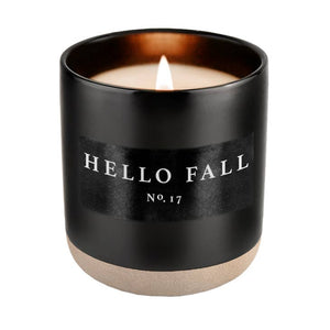 Hello Fall Stoneware Candle