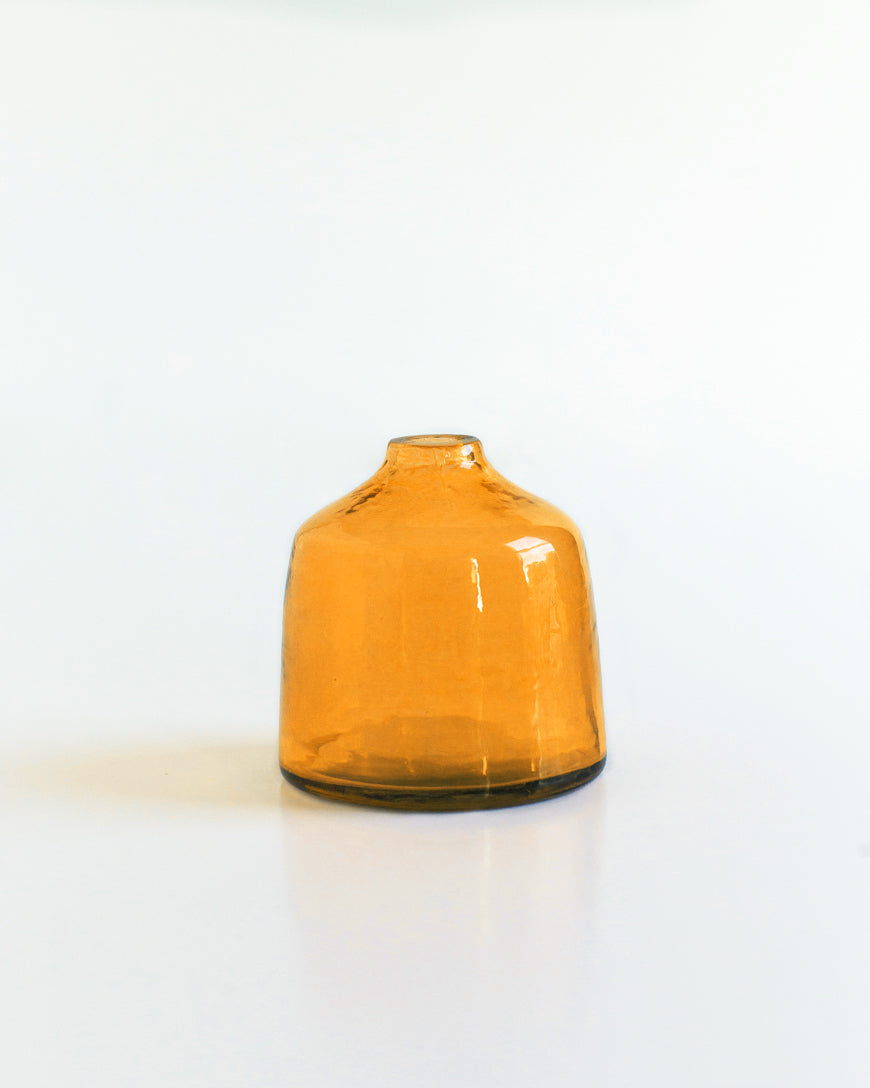 Bella Handblown Hammered Bud Vase