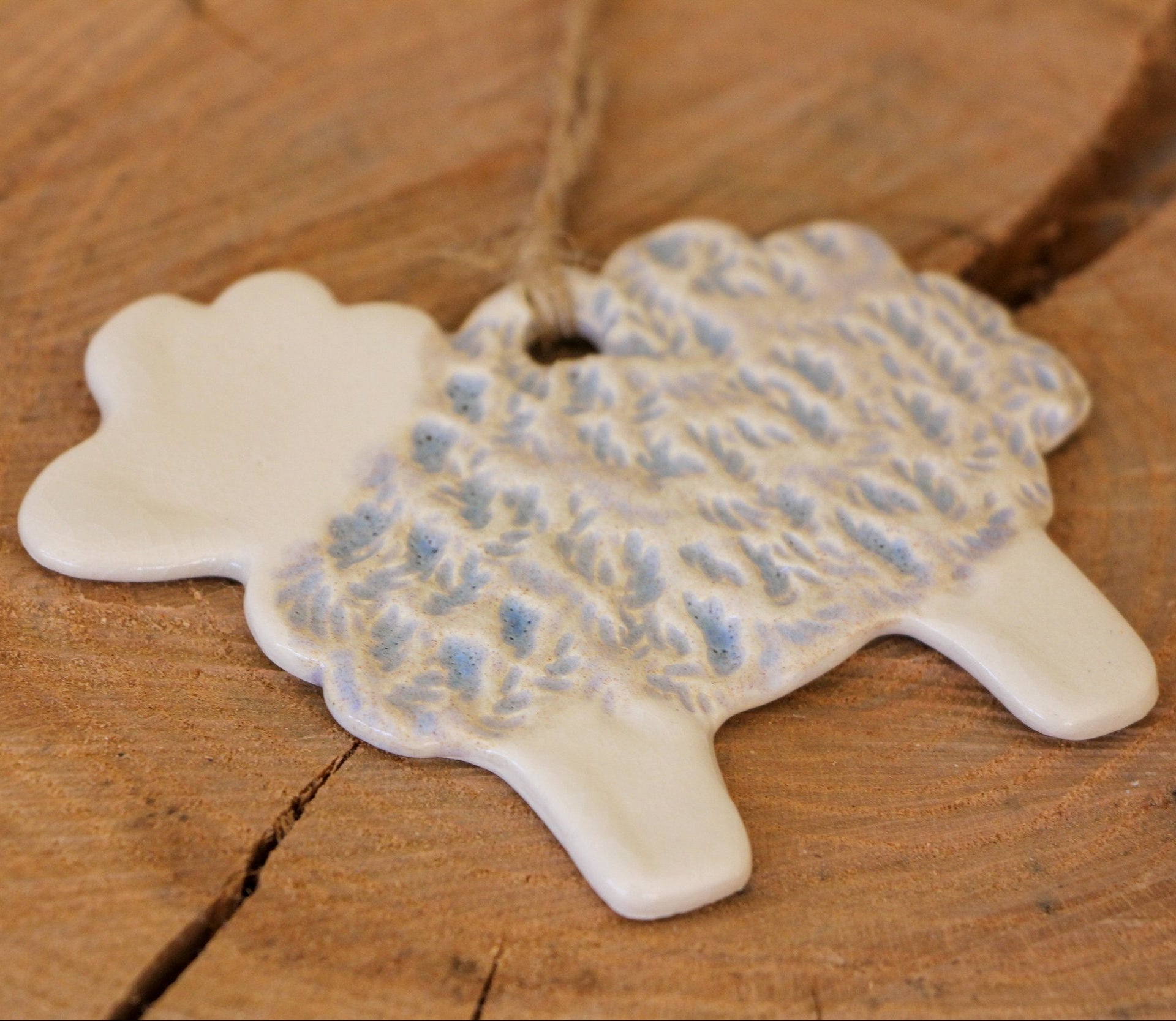 Handmade Ceramic Sheep Ornament