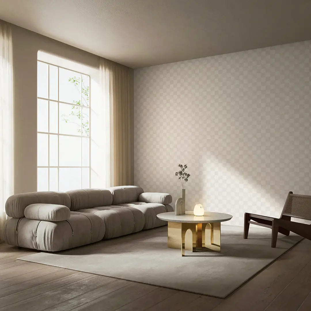 Classic Check Textured Peel & Stick Wallpaper