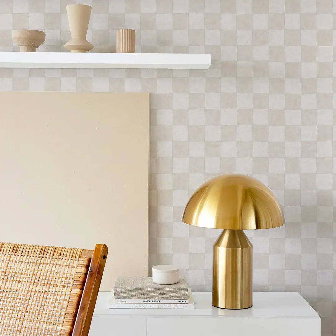Classic Check Textured Peel & Stick Wallpaper