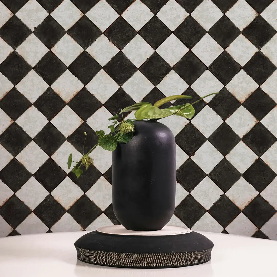 Vintage Check Textured Peel & Stick Wallpaper