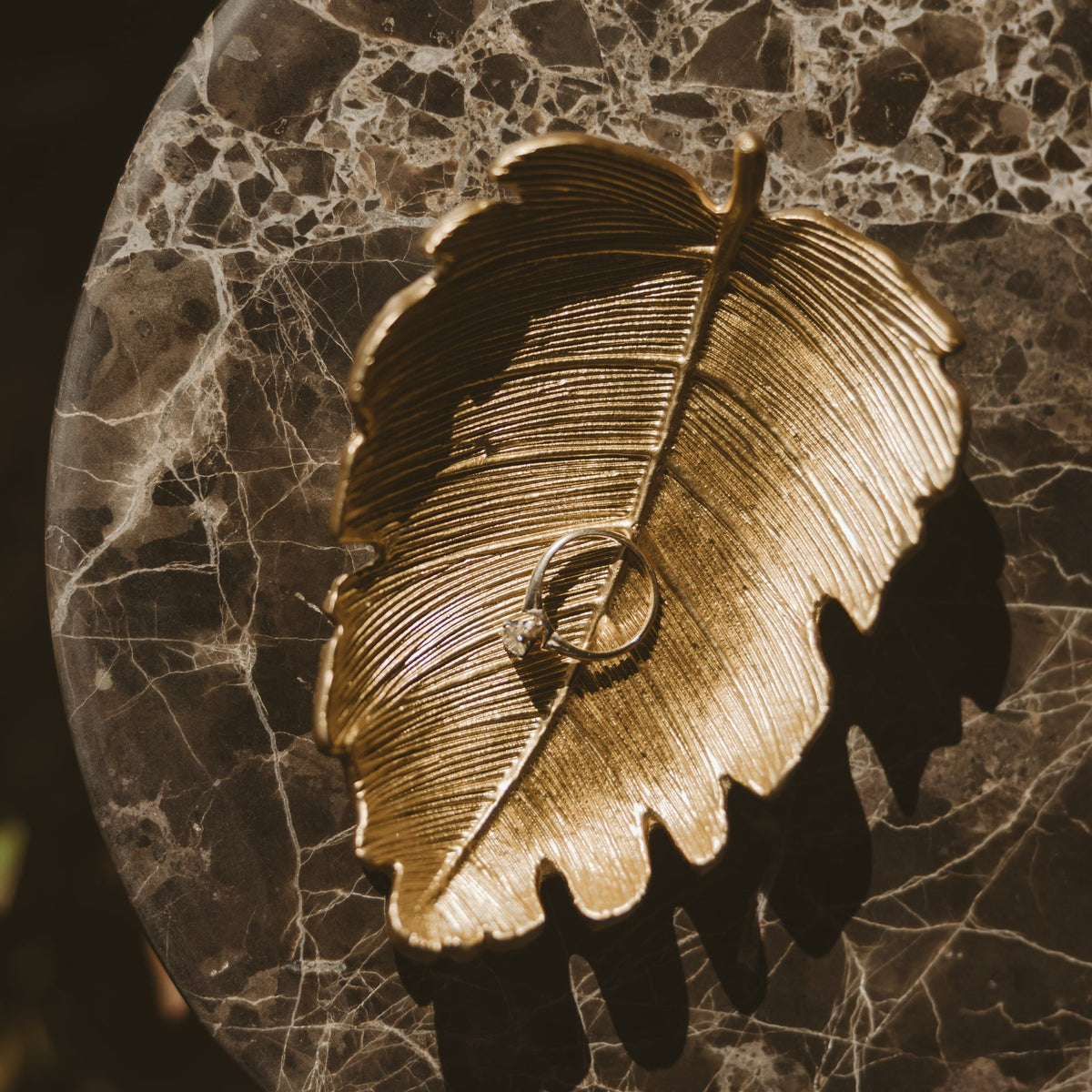 Gold Leaf Accessory Dish