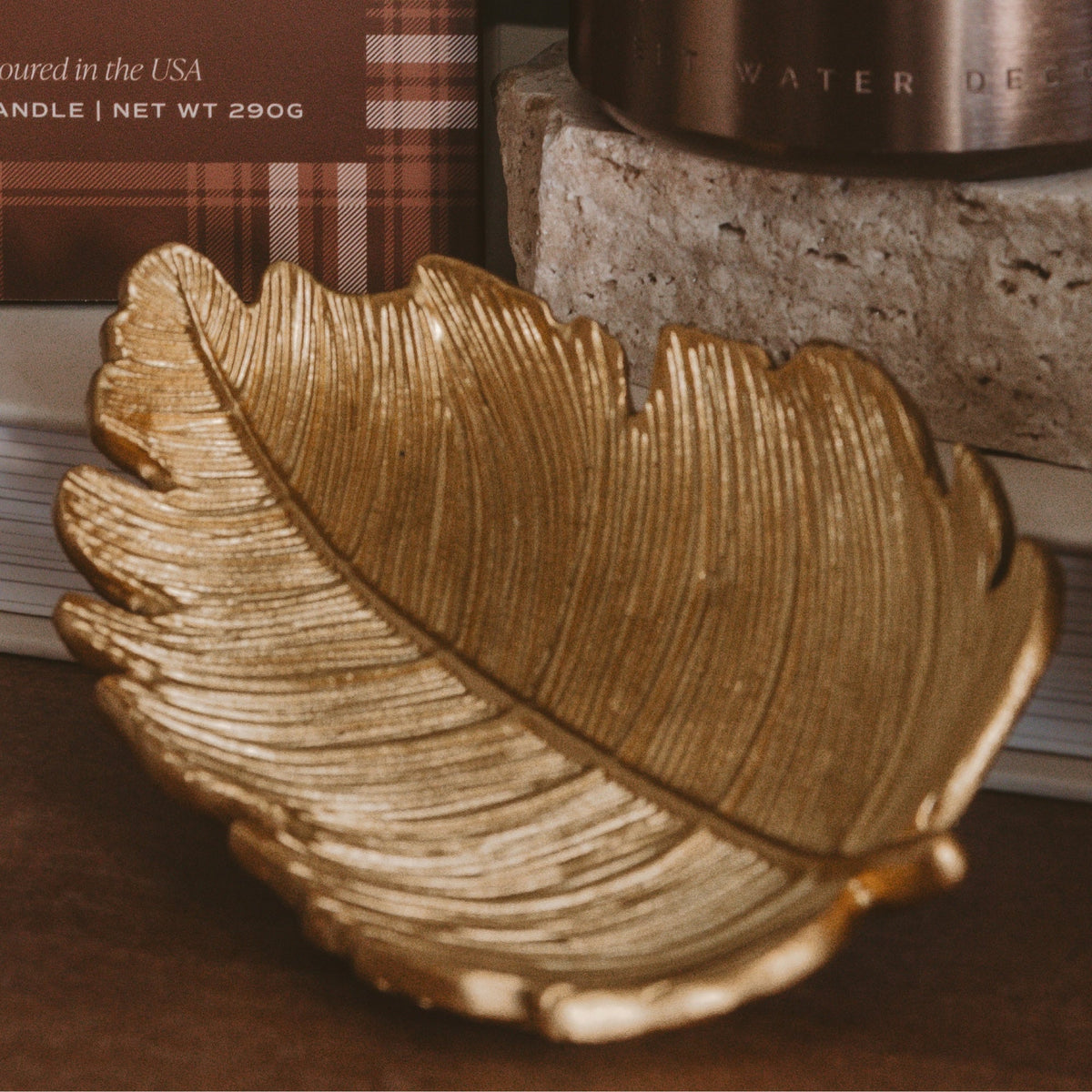 Gold Leaf Accessory Dish
