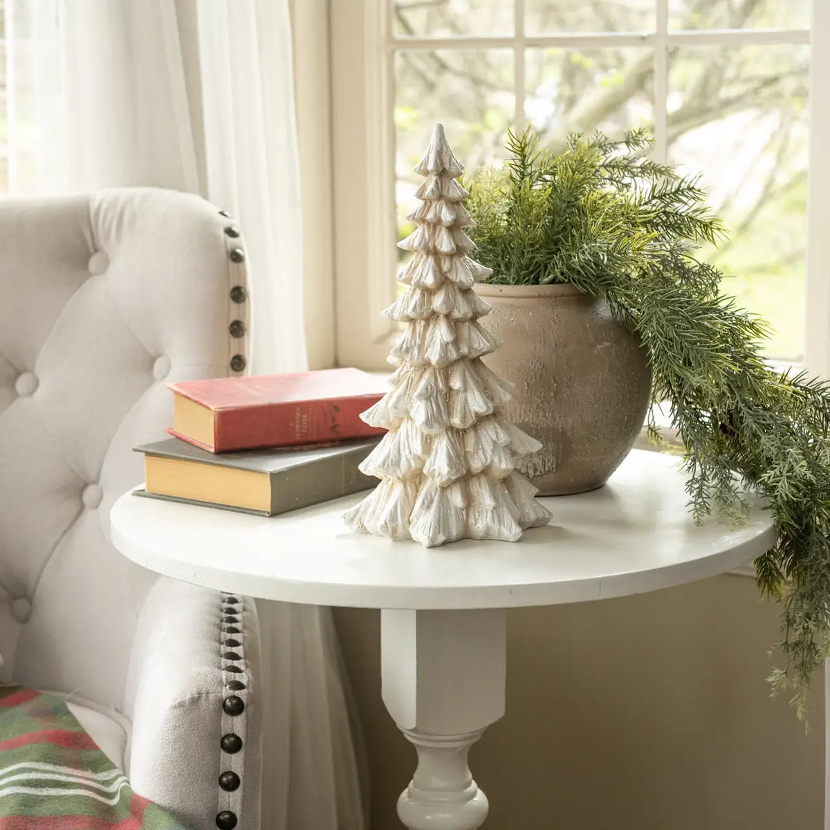 Cream Glitter Tree