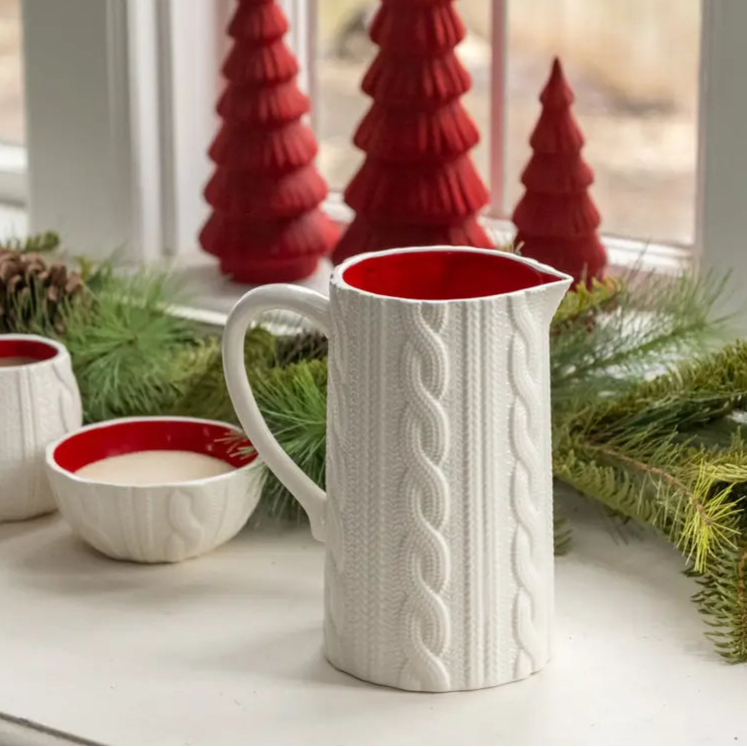 Cream Sweater Pitcher