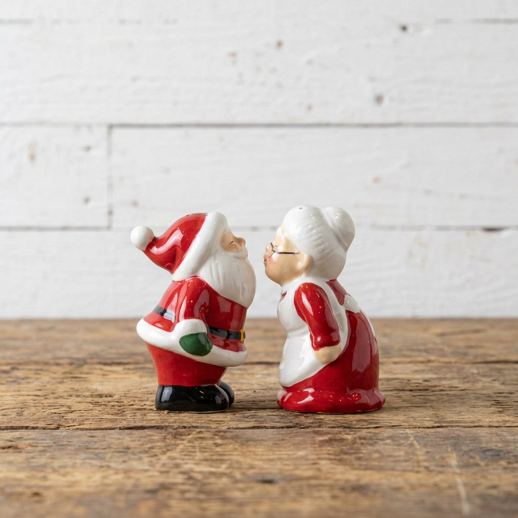 Kissing Claus' Salt & Pepper Shakers