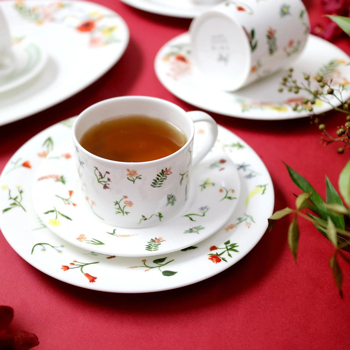Language Of Flowers Cups & Saucers Set