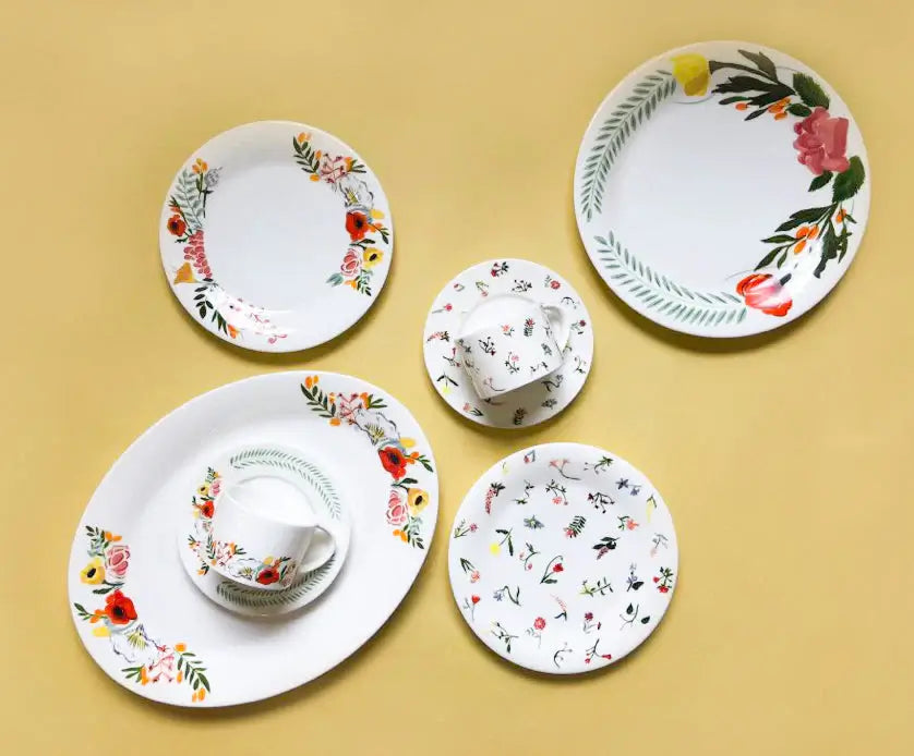 Language Of Flowers 14" Oval Platter