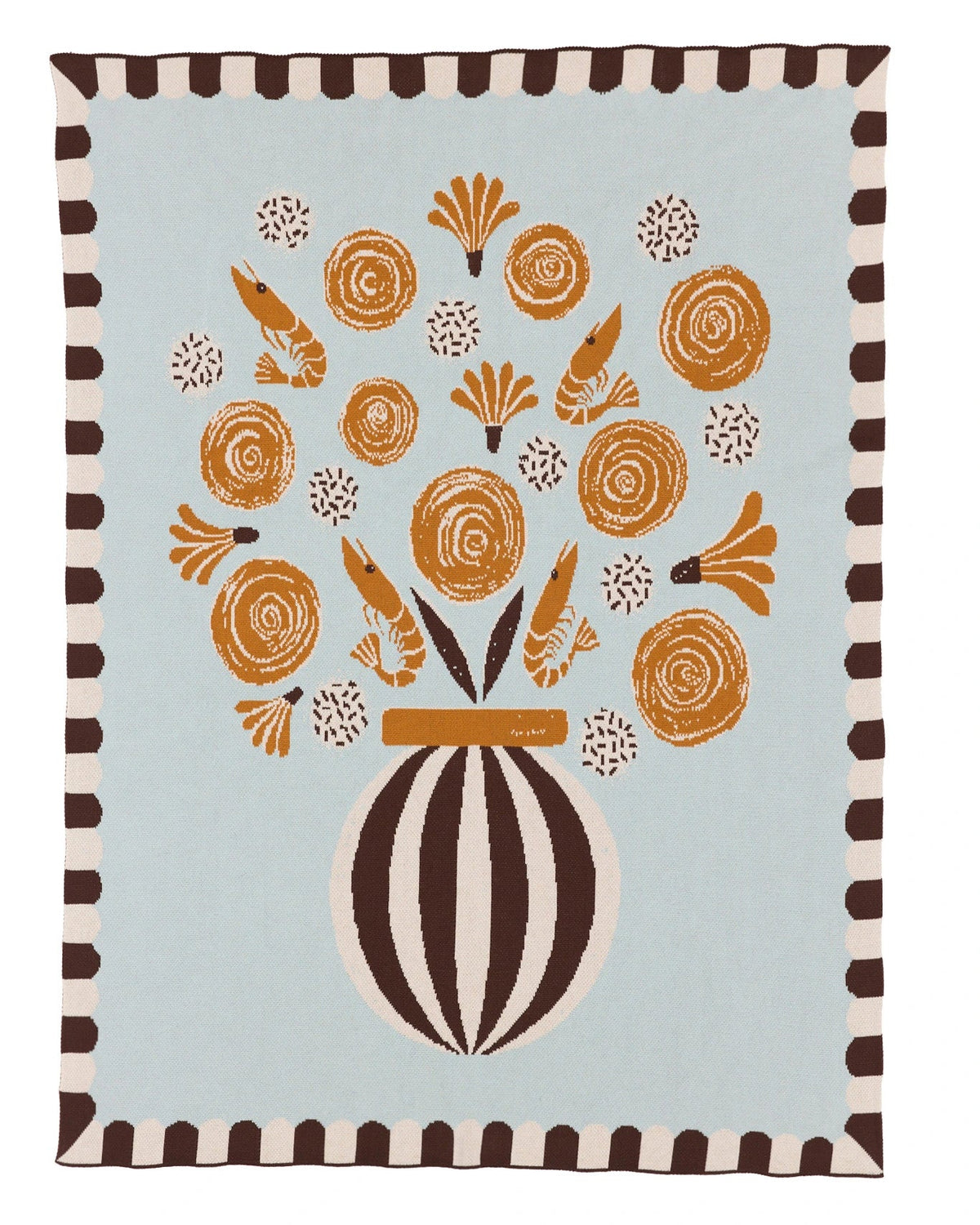 Biquette Le Bouquet Knit Blanket