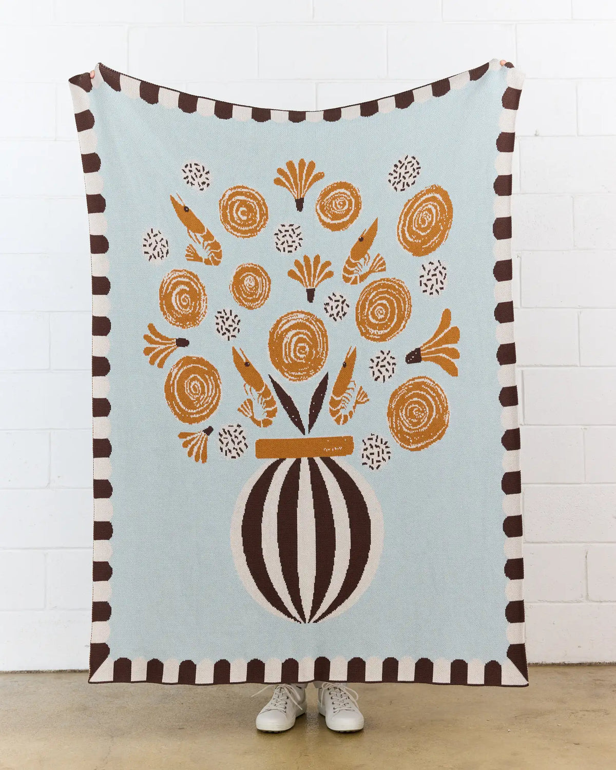 Biquette Le Bouquet Knit Blanket