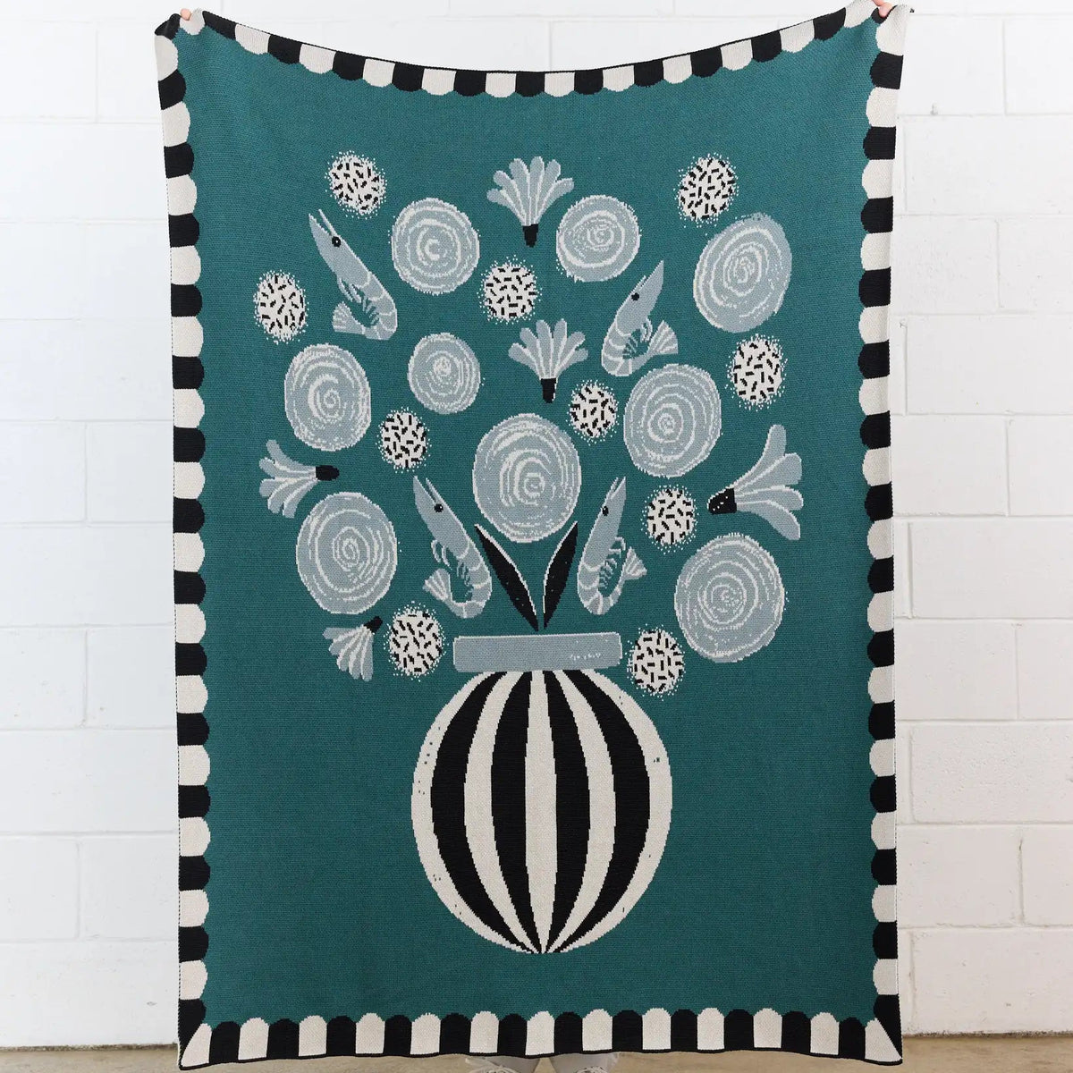 Biquette Le Bouquet Knit Blanket