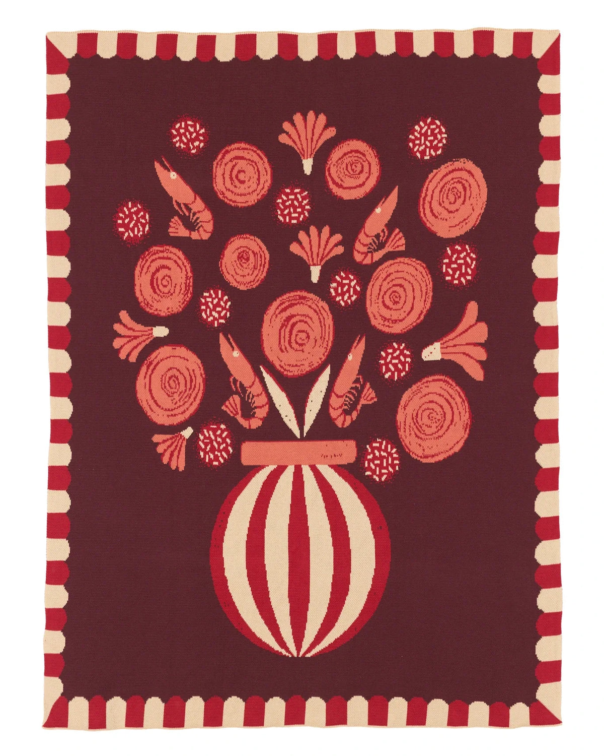 Biquette Le Bouquet Knit Blanket