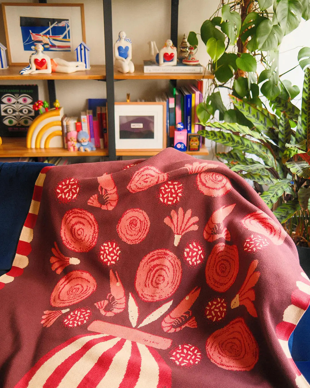 Biquette Le Bouquet Knit Blanket