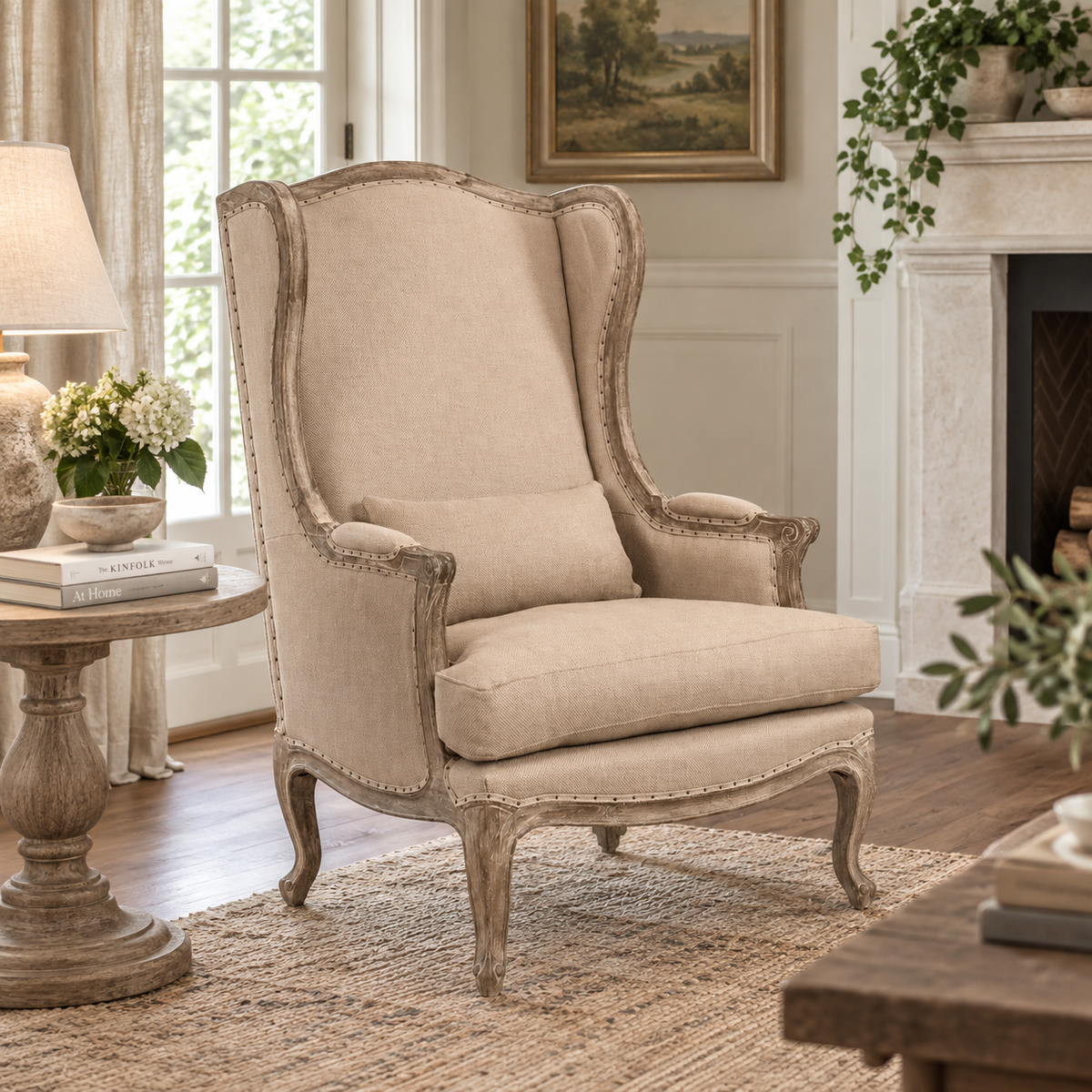 Leon Hemp Linen Chair