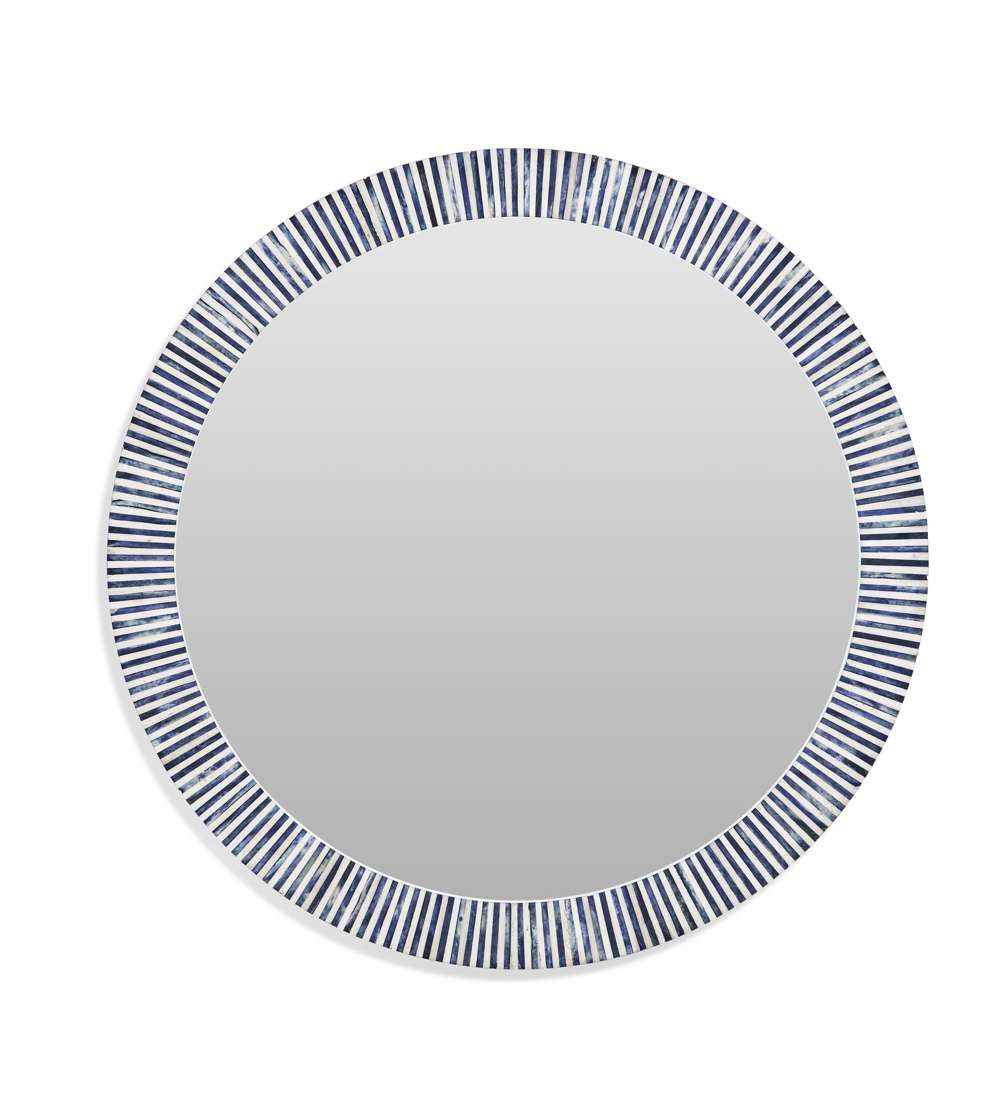 Radial Bone Wall Mirror