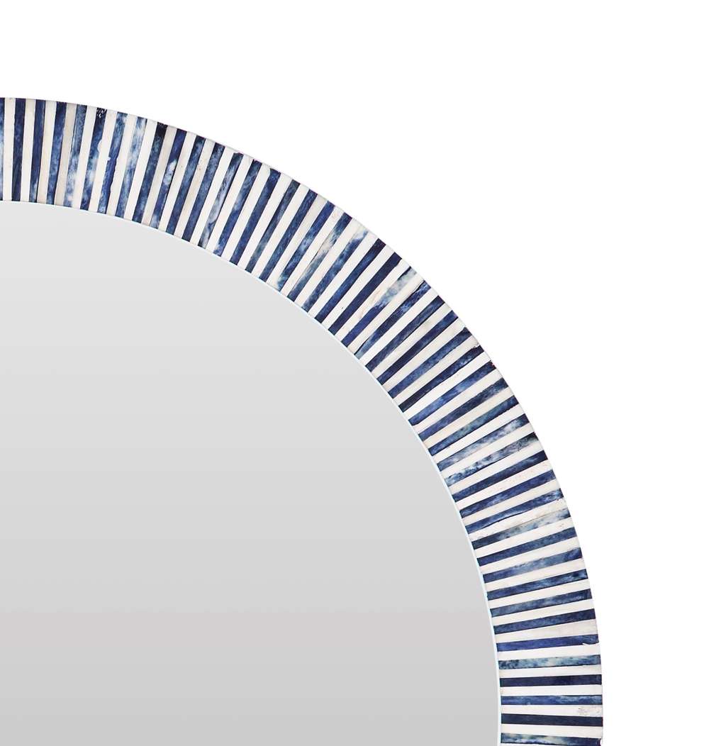 Radial Bone Wall Mirror