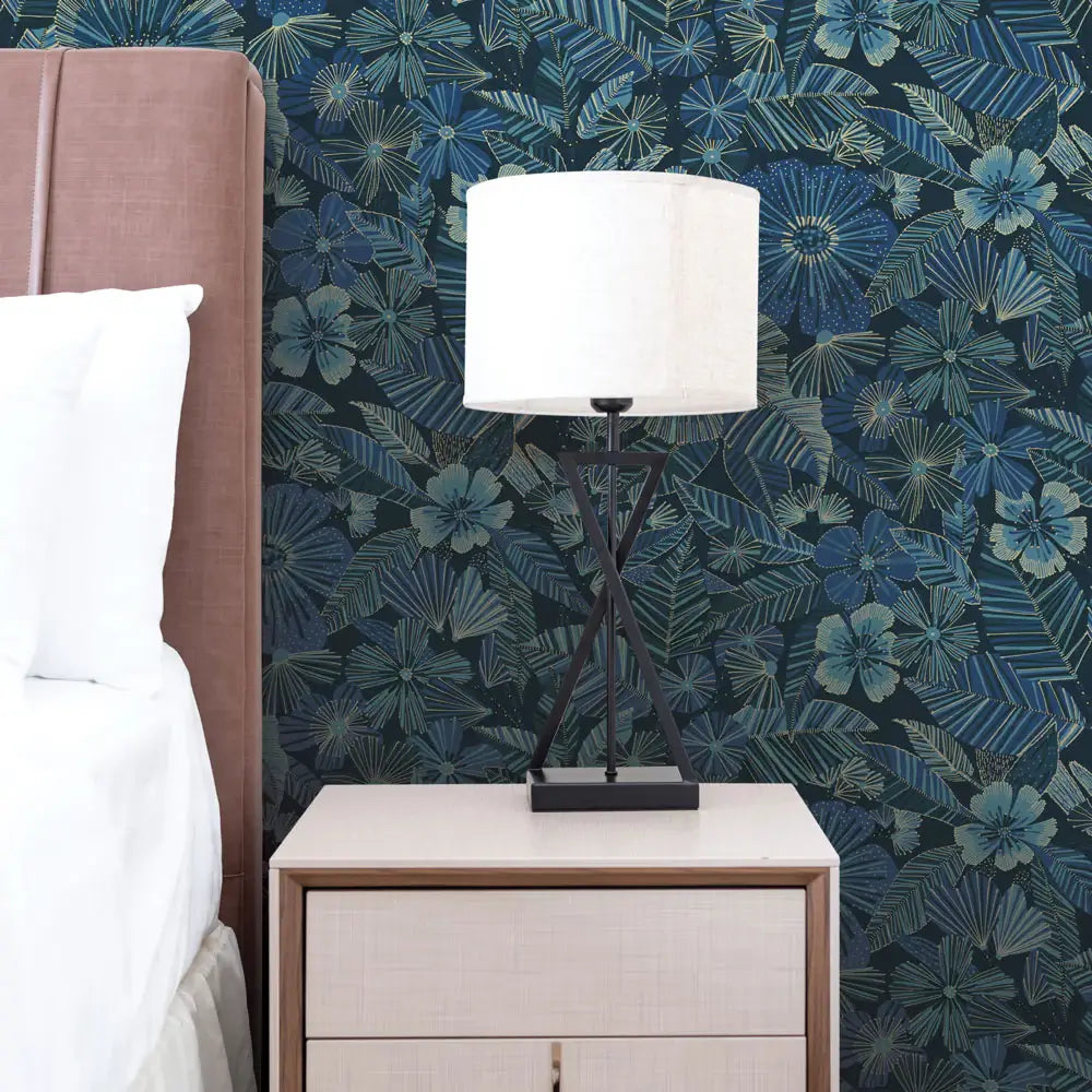 Metallic Bloom Peel & Stick Wallpaper
