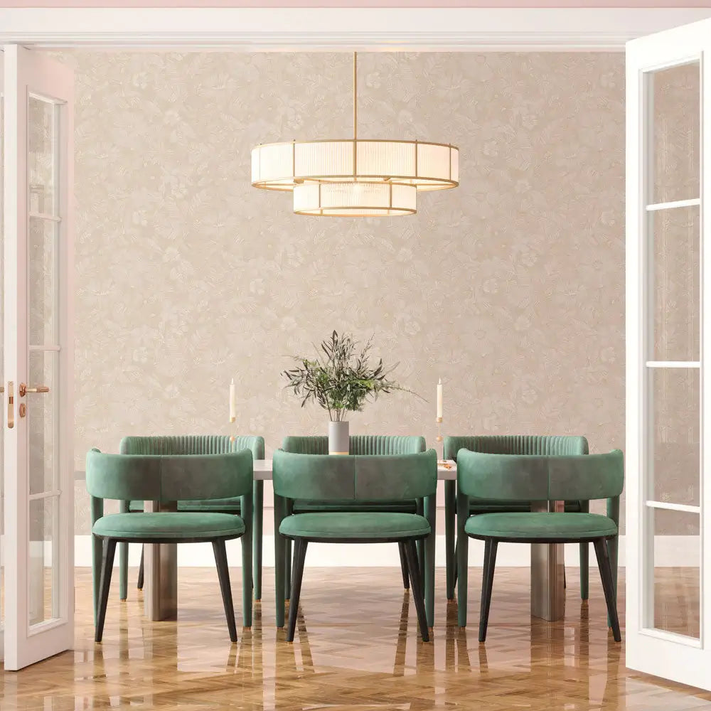 Metallic Bloom Peel & Stick Wallpaper
