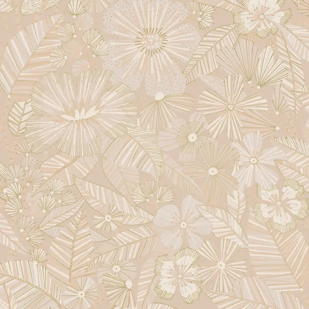 Metallic Bloom Peel & Stick Wallpaper