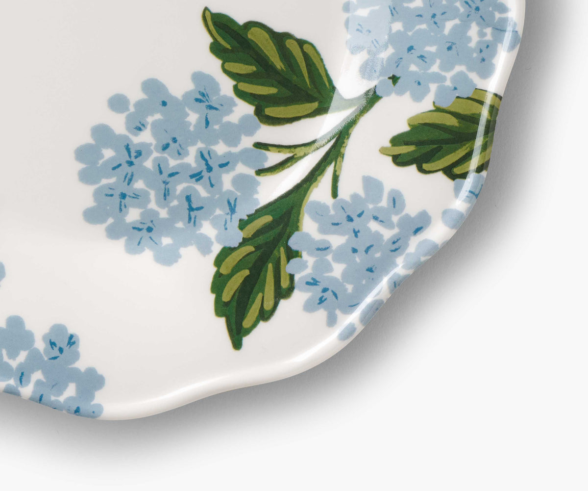 Rifle Paper Co. Hydrangea Melamine Dessert Plate Set