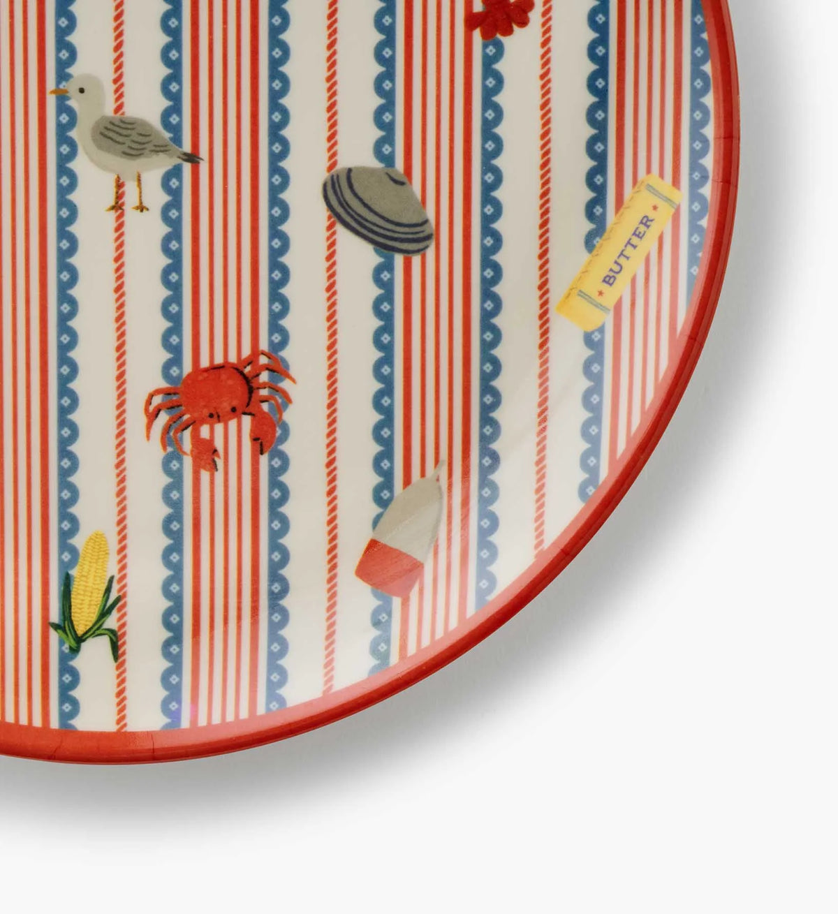 Rifle Paper Co. Seaside Melamine Dessert Plate Set