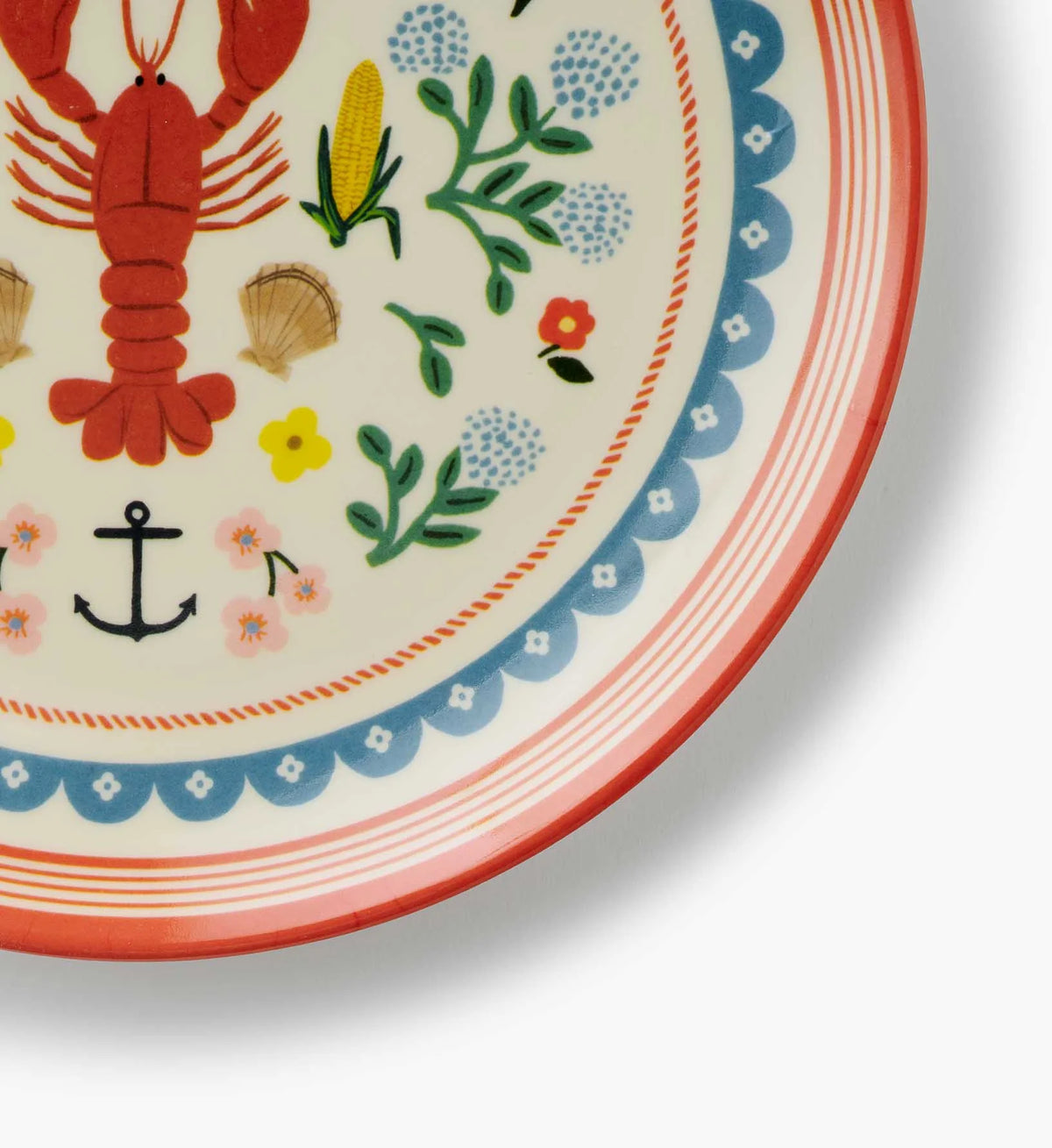 Rifle Paper Co. Seaside Melamine Dessert Plate Set