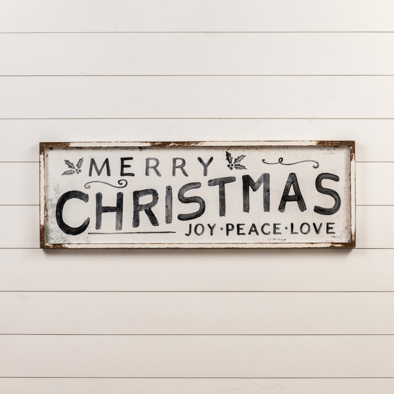 Merry Christmas Joy, Peace, Love Sign