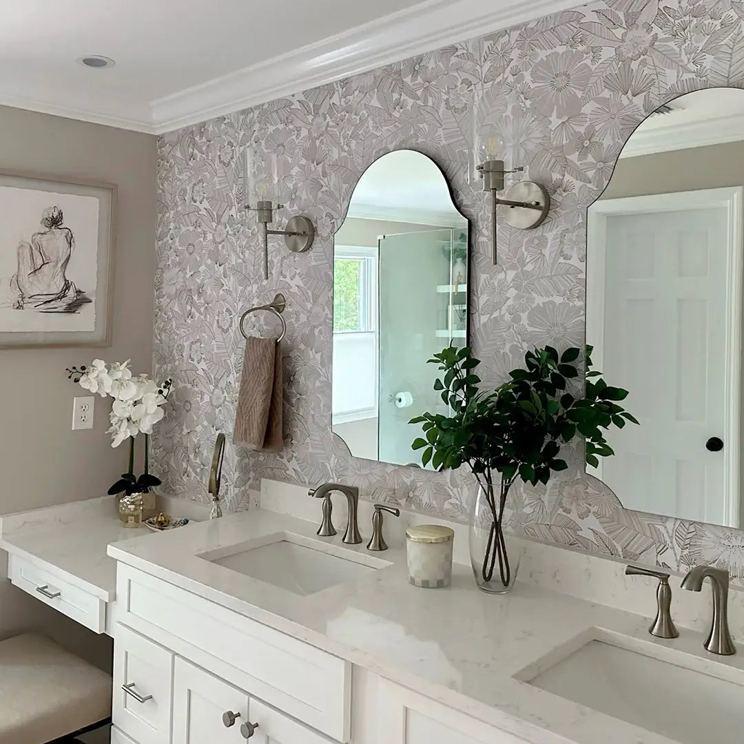 Metallic Bloom Peel & Stick Wallpaper
