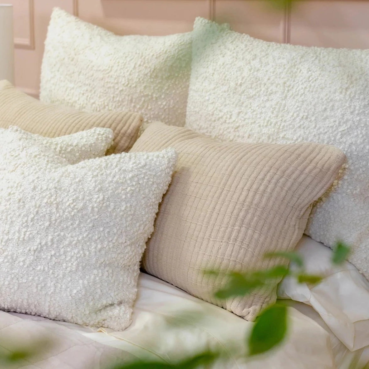 Murphy Ivory Big Pillow by Pom Pom at Home