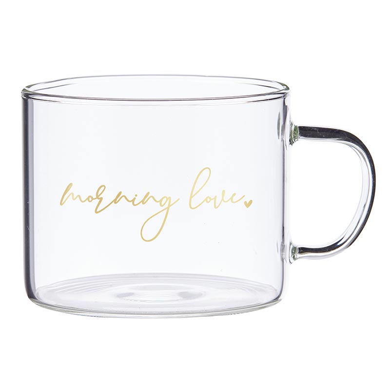 Morning Love Glass Mug Set