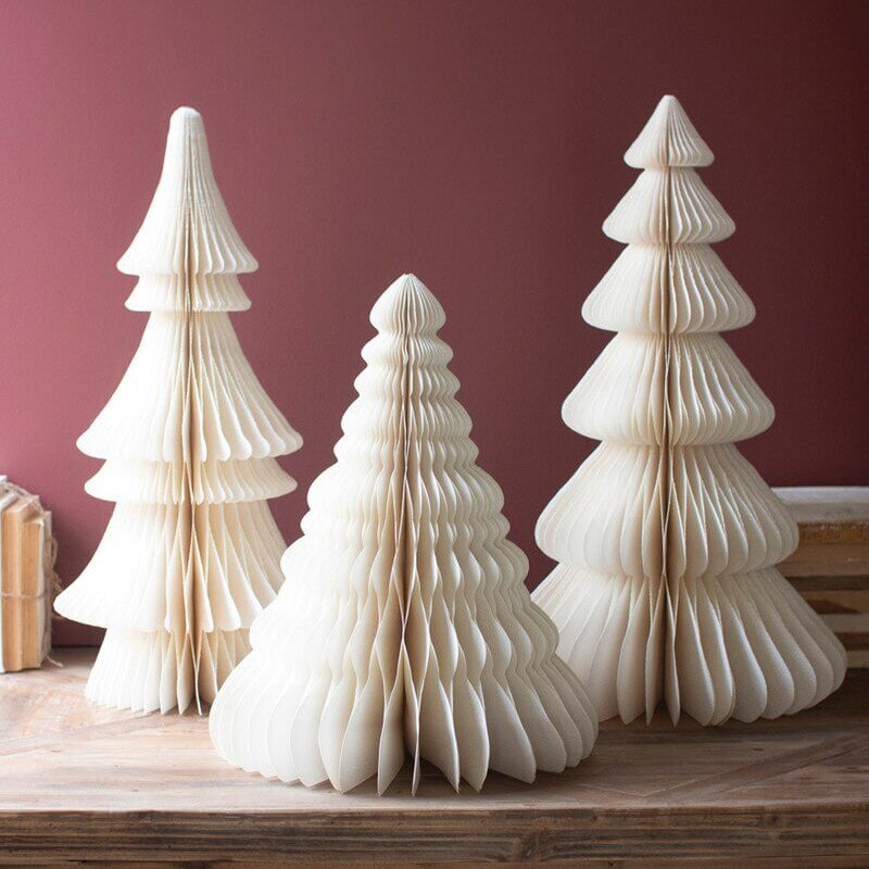 Moonrock Paper Accordion Christmas Tree Set