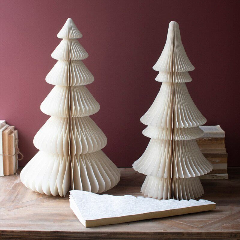 Moonrock Paper Accordion Christmas Tree Set