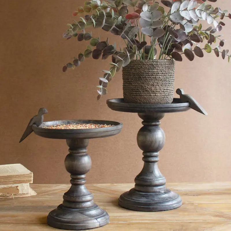 Wooden Display Bird Detail Stand Set