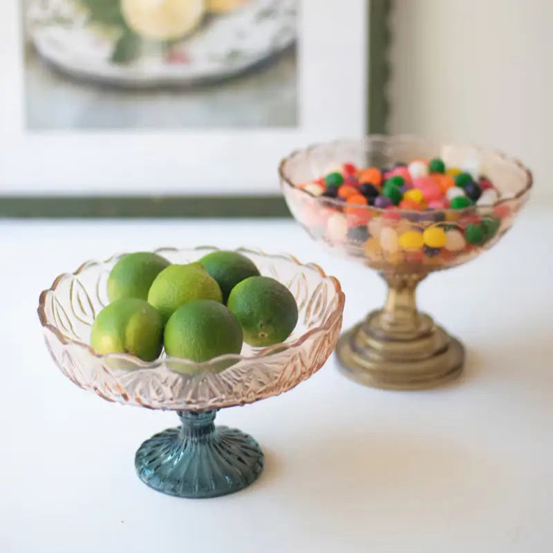 Glass Compote Set