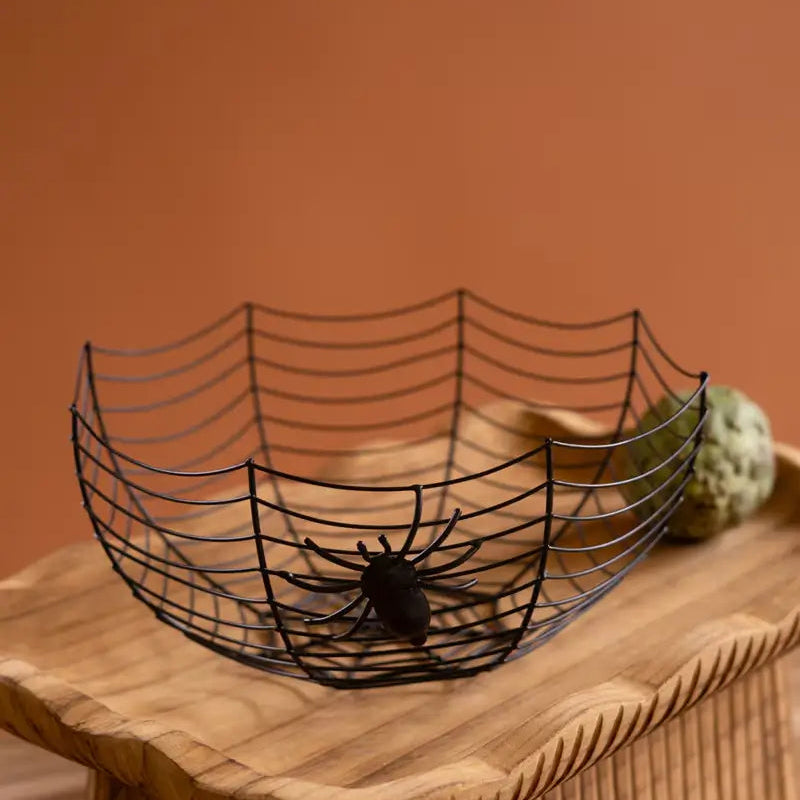 Wire Spider Halloween Bowl