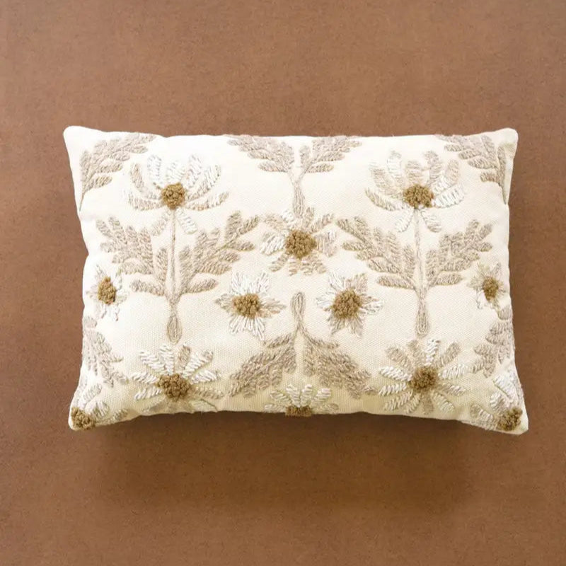 Ivory Embroidered Pillow
