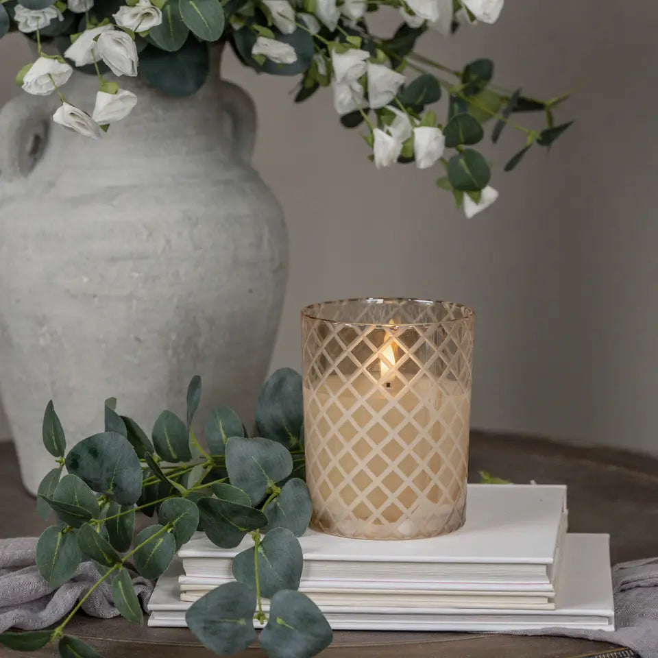 Champagne 3D Flame Candle