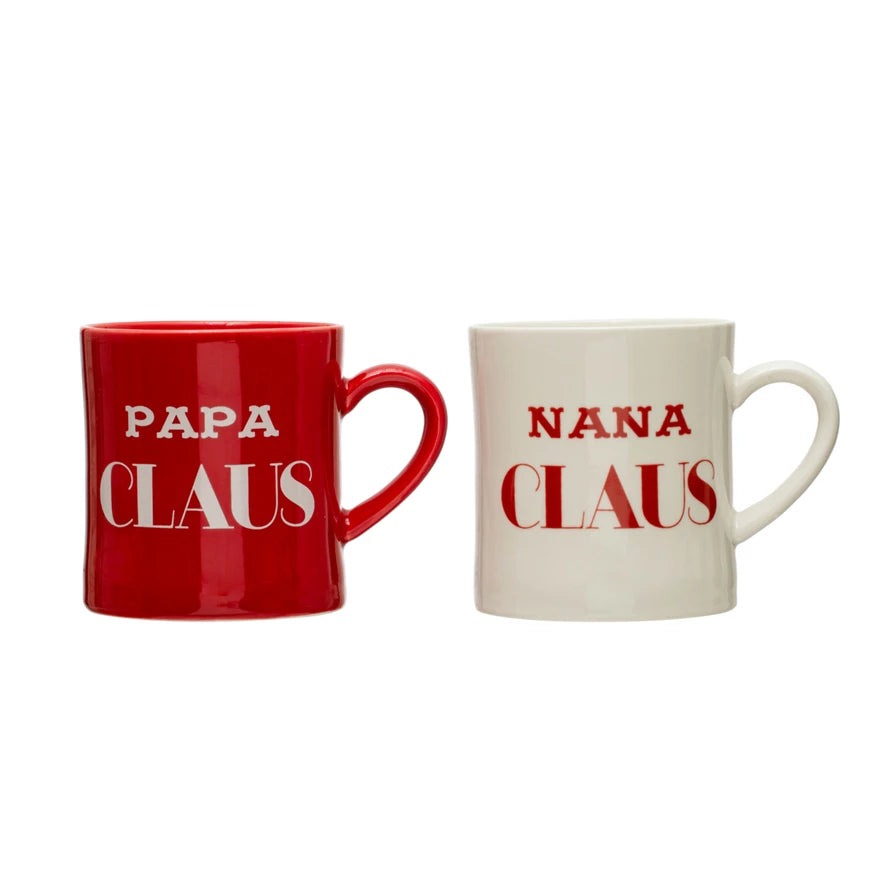 Nana & Papa Claus Stoneware Mug