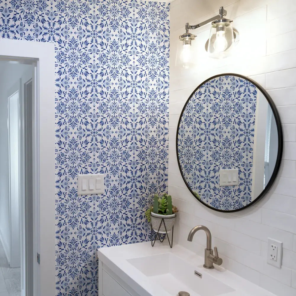 Ornamental Tile Peel & Stick Wallpaper