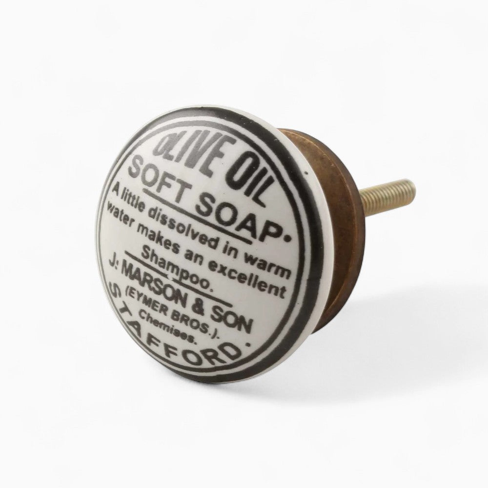 Olive Oil Vintage Knob
