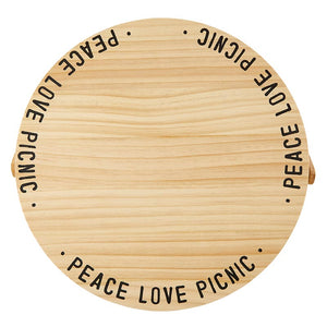 Peace Love Picnic Basket Table